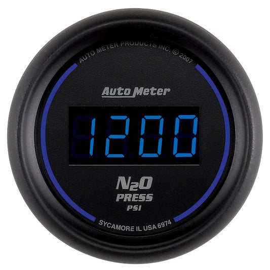 AutoMeter 2-1/16 in. NITROUS PRESSURE 0-1600 PSI COBALT DIGITAL 6974