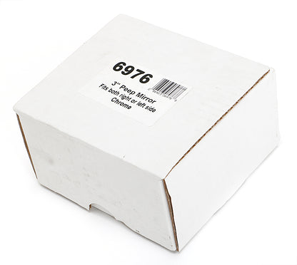 Trans-Dapt Performance Chrome Steel 3 In. Peep Mirror 6976