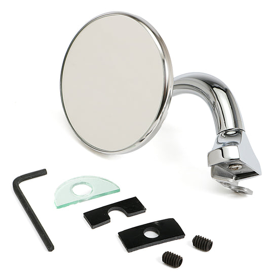 Trans-Dapt Performance Chrome Steel 3 In. Peep Mirror 6976