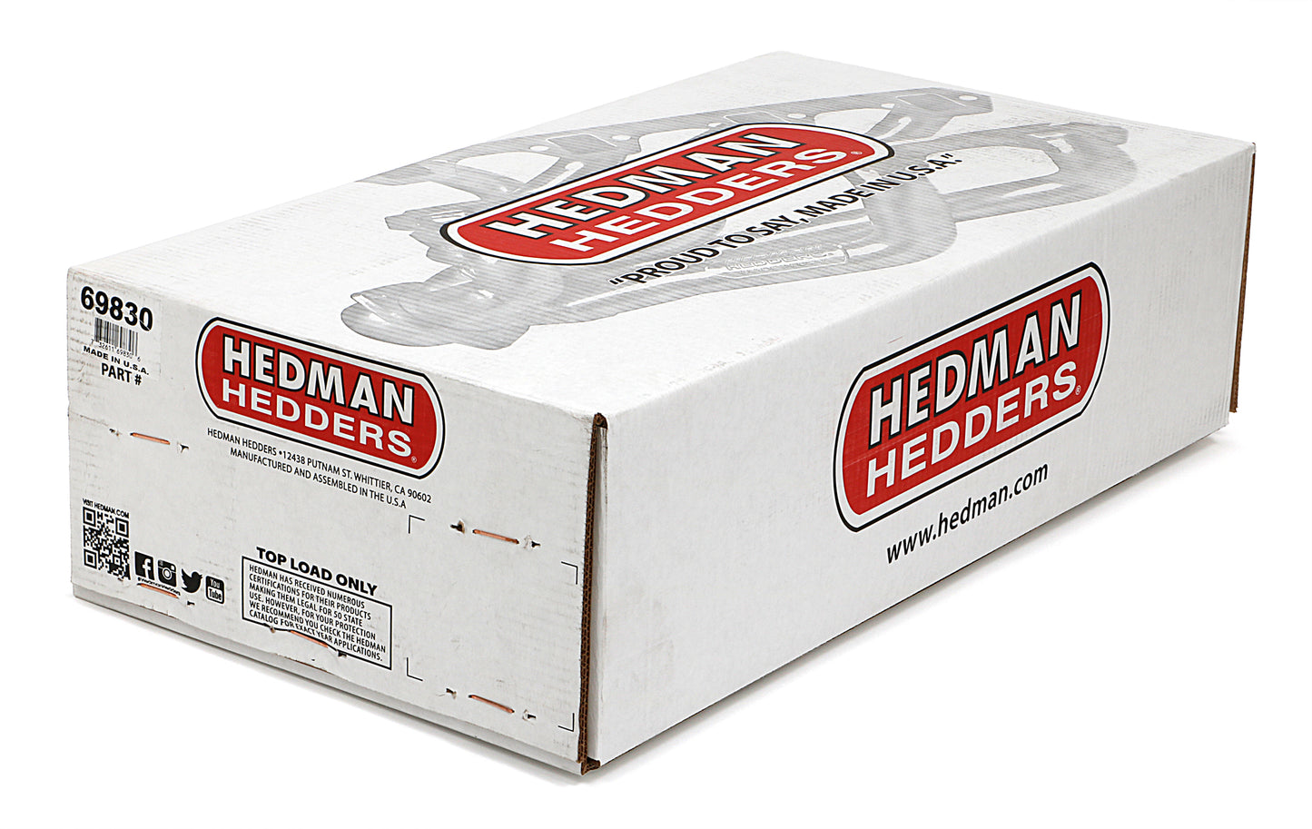 Hedman Hedders ELITE HEADERS; 1-5/8 IN. TUBE DIA.; 3 IN. COLL.; FULL LENGTH DESIGN 69830