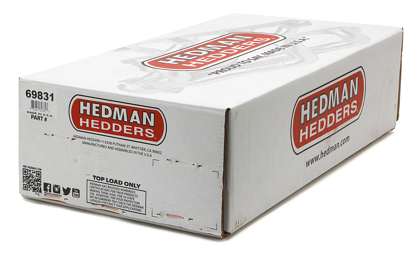 Hedman Hedders ELITE HEADERS; 1-5/8 IN. TUBE DIA.; 3 IN. COLL.; FULL LENGTH DESIGN WITH A.I.R. SYSTEM 69831