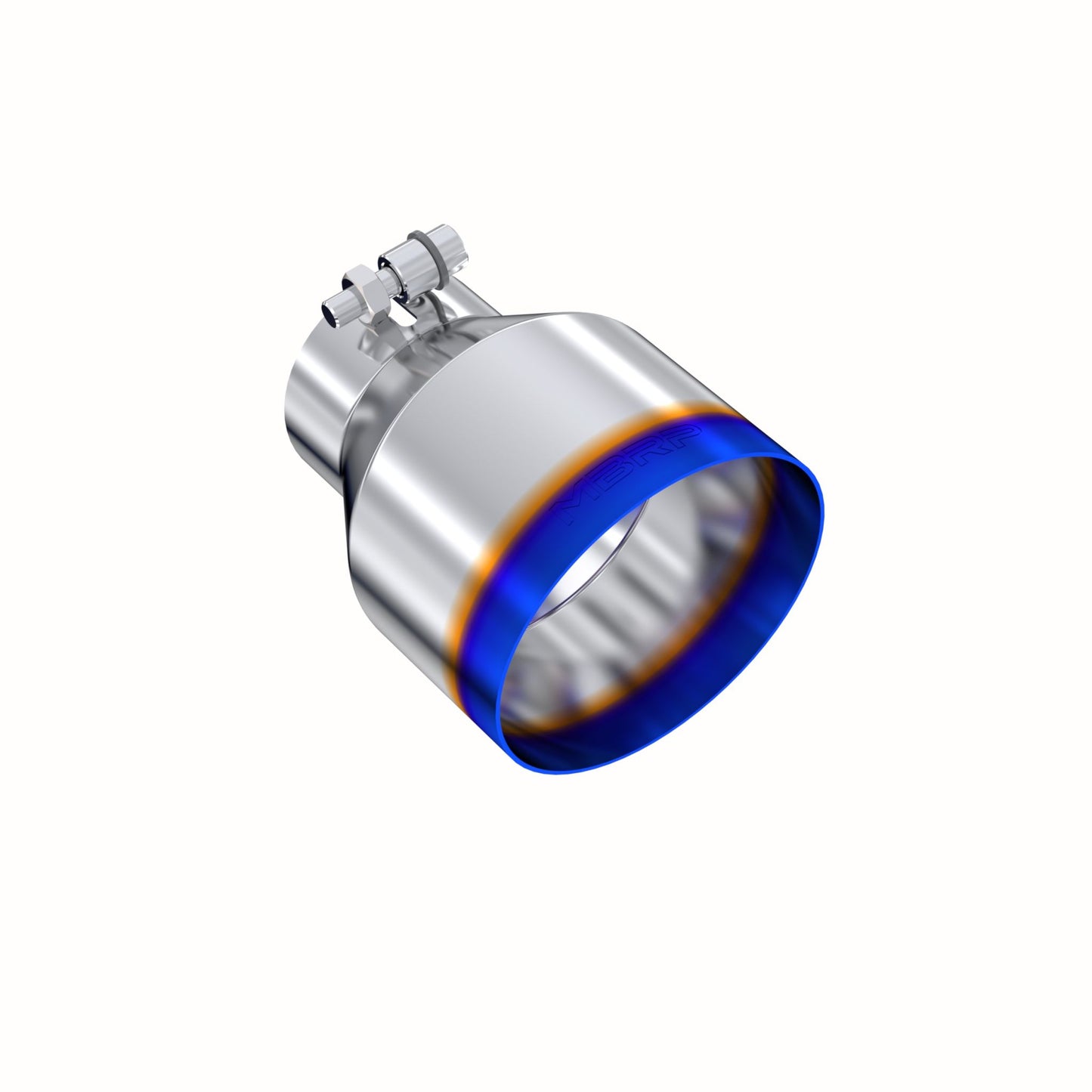 MBRP Exhaust Tip; 5in OD Out; 3in ID; 6.5in Length; Angle Cut; Single Wall; T304 BE T5184BE