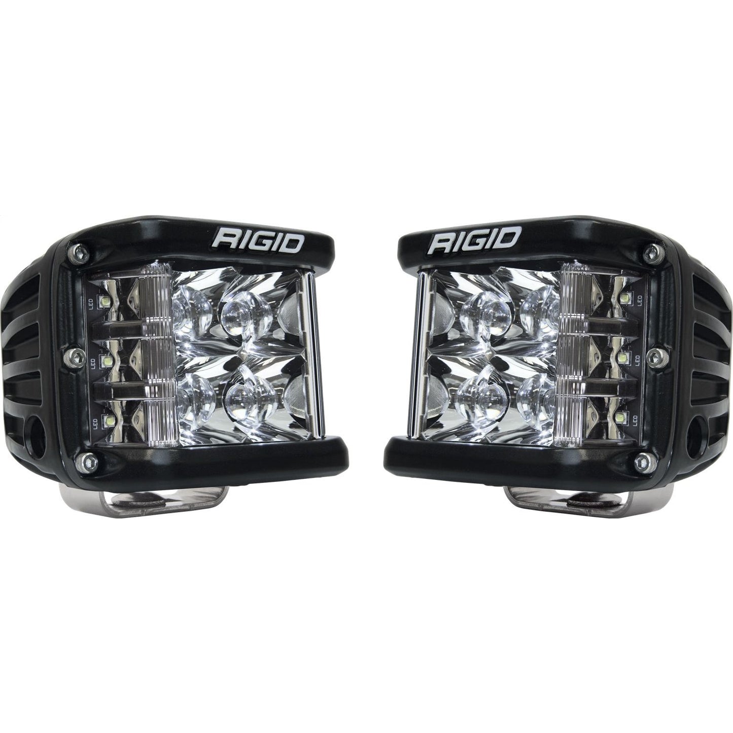 RIGID Industries D-SS PRO Side Shooter Spot Optic Surface Mount Black Housing Pair 262213