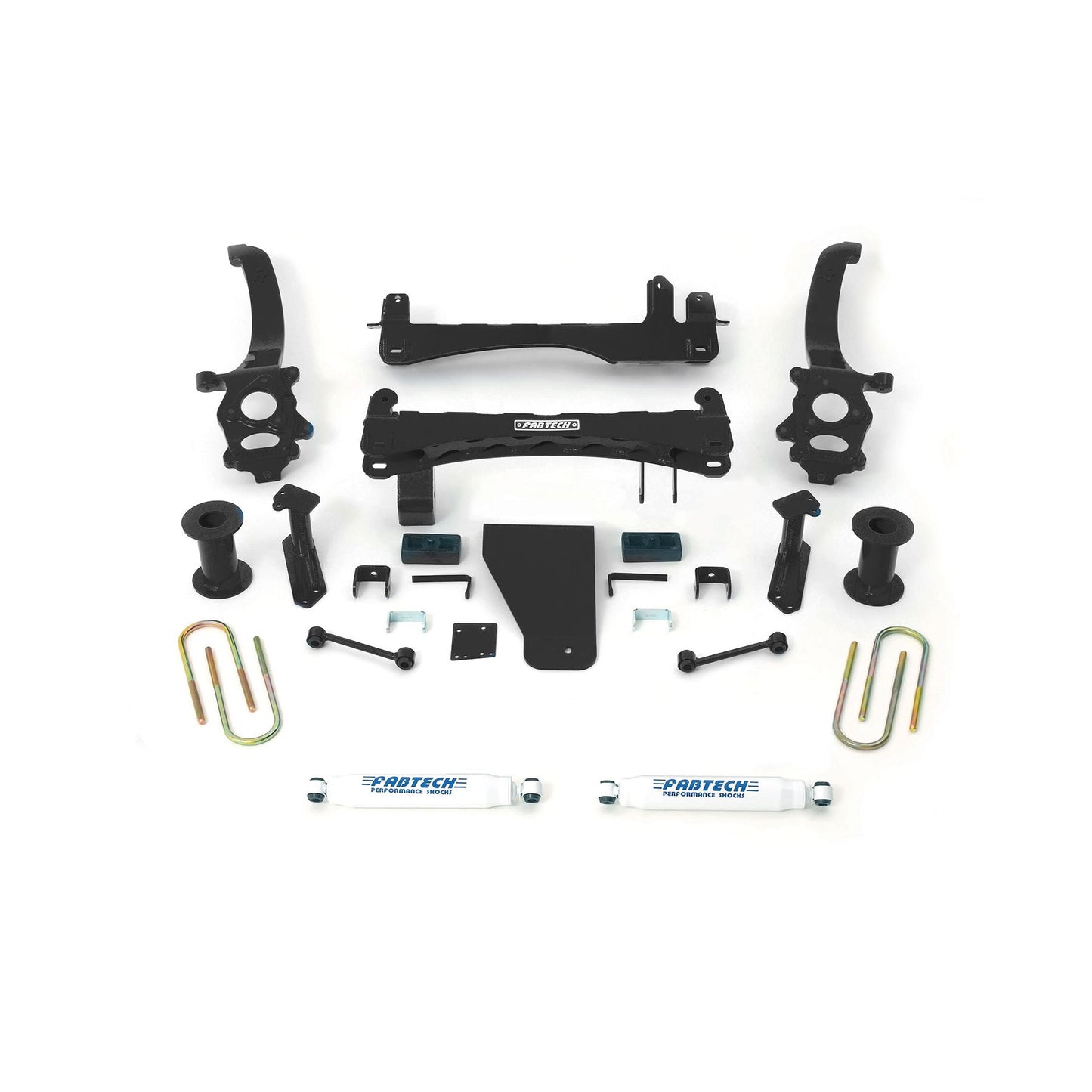 Fabtech 6" BASIC SYS W/PERF SHKS 2014-17 NISSAN TITAN 4WD K6008
