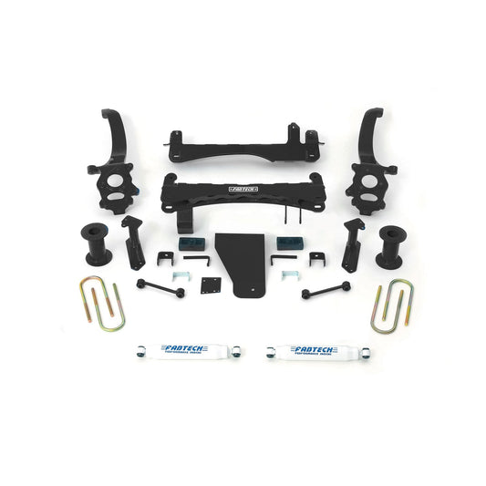Fabtech 6" BASIC SYS W/PERF SHKS 2014-17 NISSAN TITAN 4WD K6008
