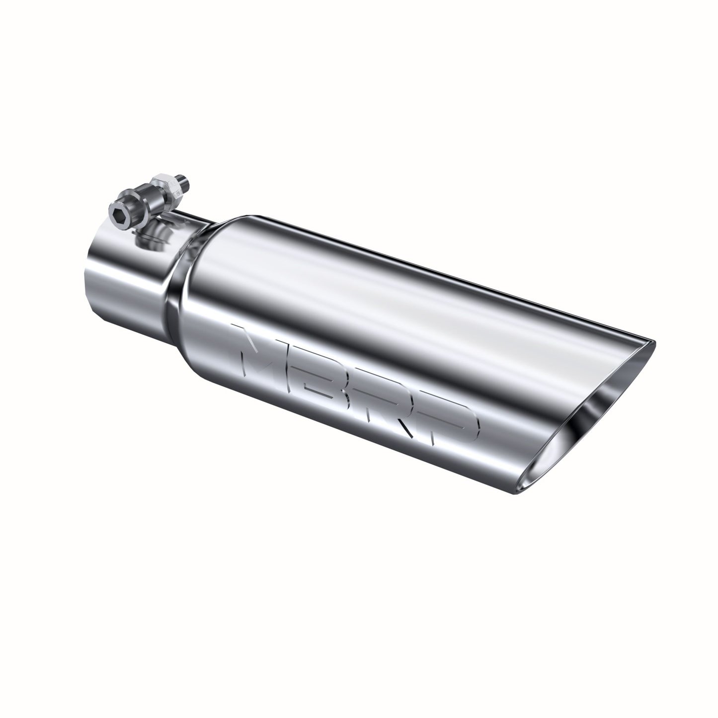 MBRP Exhaust Tip; 3in. O.D. Dual Wall Angled 2in. inlet 12in. length; T304 T5106