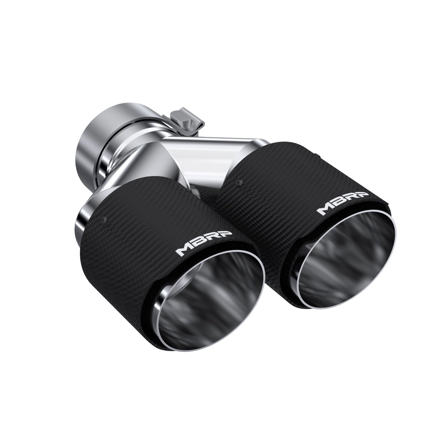 MBRP Exhaust Tip; 4in OD Out; 3in ID; 9.87in Length; Dual Wall; Carbon Fiber T5183CF