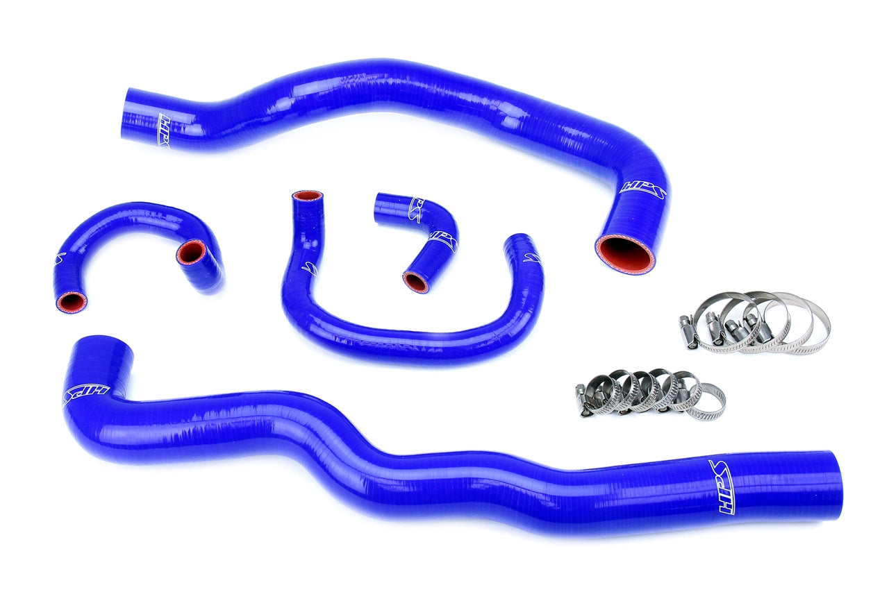 HPS Performance 3-ply Reinforced Silicone Replaces Rubber Radiator And Heater Hoses 57-2082-BLUE