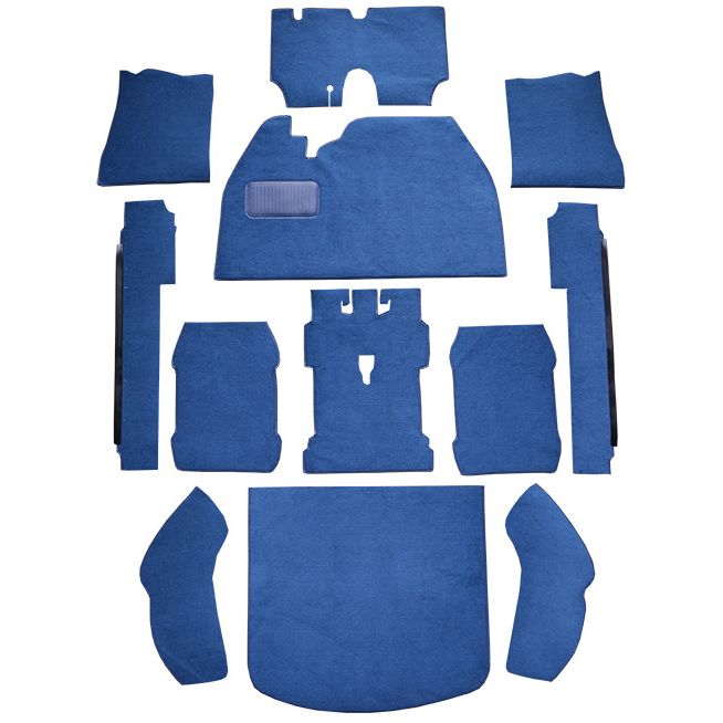 Auto Custom Carpets 1971-1973 Volkswagen Super Beetle Hardtop Flat Front 01 Black Loop 10063-230-1219000000