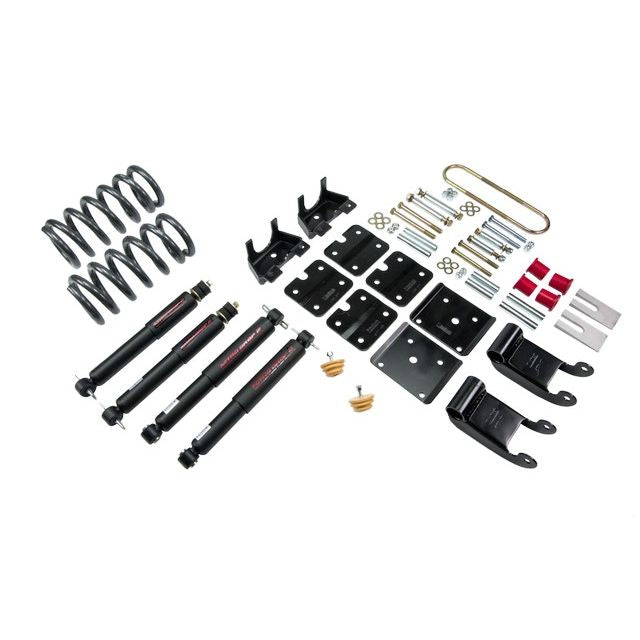 BELLTECH 769ND LOWERING KITS Front And Rear Complete Kit W/ Nitro Drop 2 Shocks 1995-2002 Chevrolet Astro/Safari (2WD w/ Factory Steel Leaf) 2.5 in. F/3.5 in. R drop W/ Nitro Drop II Shocks