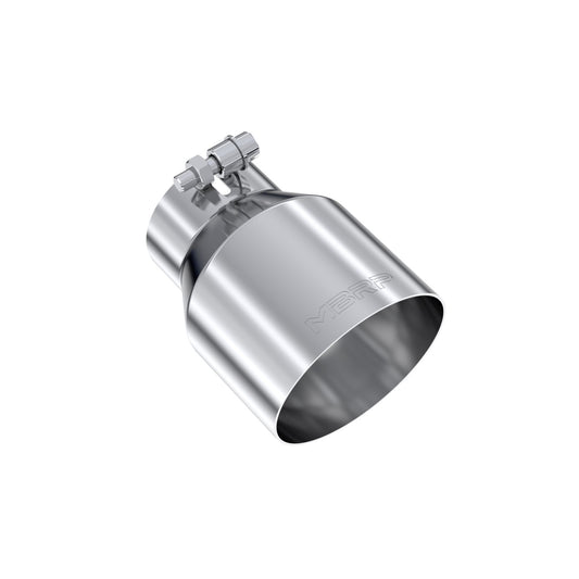 MBRP Exhaust Tip; 4.5in OD Out; 3in ID; 6.13in Length; Angle Cut; Single Wall; T304 T5180