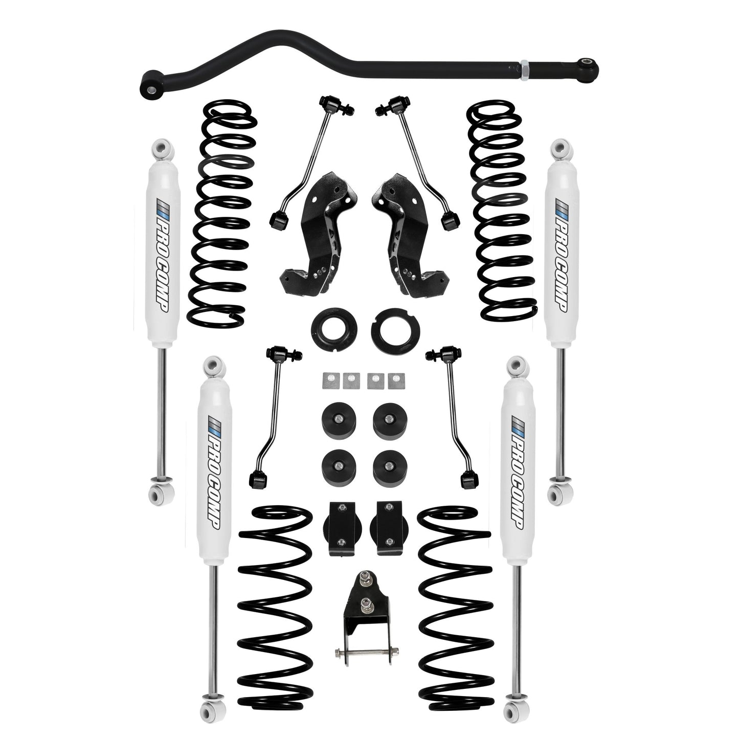 Pro Comp Suspension 4-5 INCH JL STAGE I LIFT KIT - TWIN TUBE SHOCKS K3113B