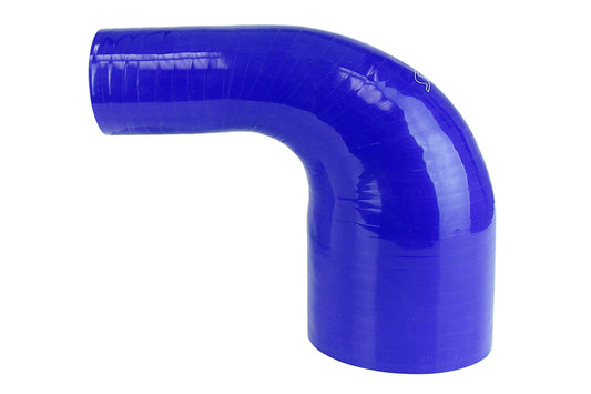 HPS Performance Silicone 90 Degree Elbow HoseHigh Temp 4-ply Reinforced3-1/4" - 3-1/2" IDBlue HTSER90-325-350-BLUE