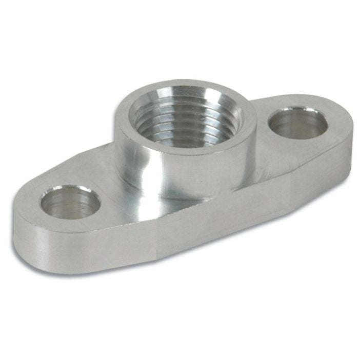 Vibrant Performance - 2853 - Aluminum Oil Flange for GT37-GT55R (Tapped - 1/2 in. NPT)