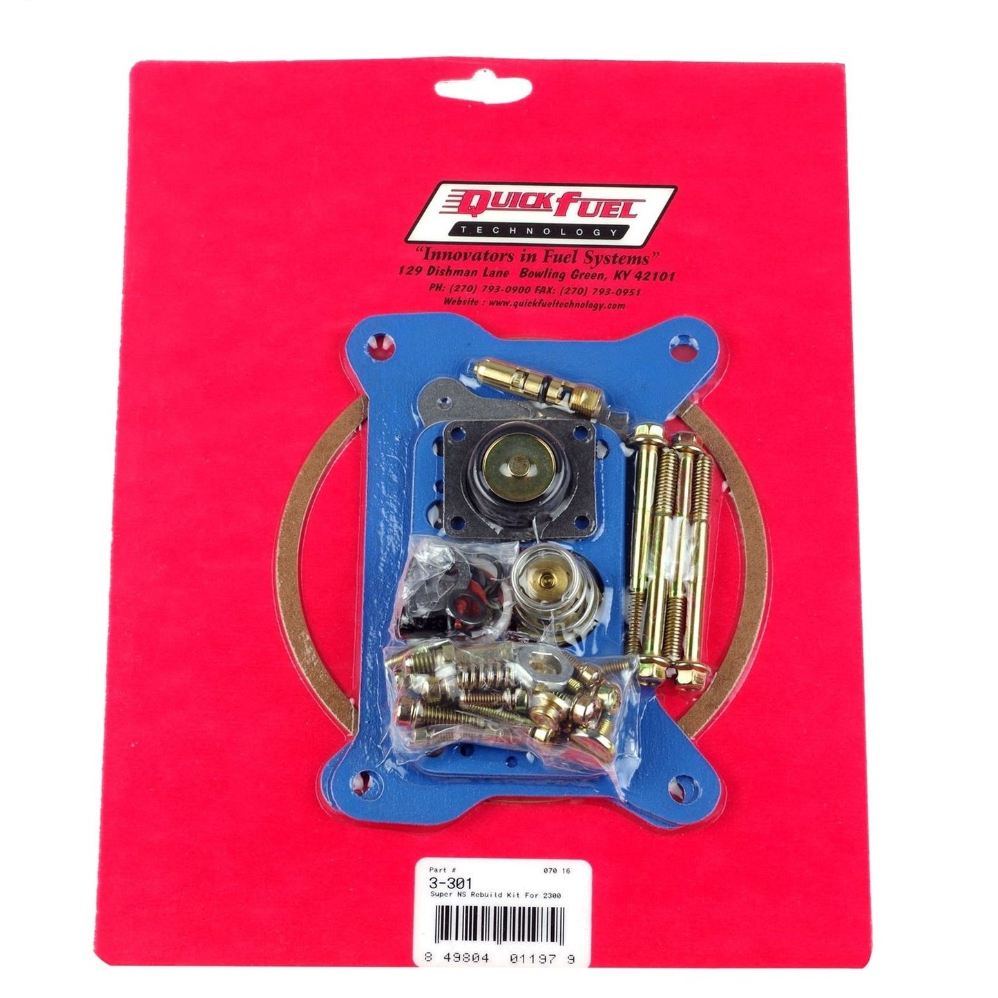 Quick Fuel Technology Carburetor Rebuild Kit 3-301QFT