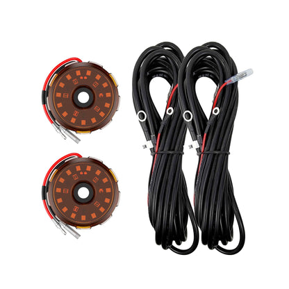 KC HiLiTES Two-Light Add-On Cyclone V2 Kit - Amber - 5.0 Meters Long 6336
