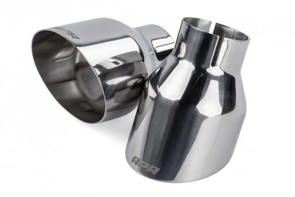 APR Single-Walled 4" Slash-Cut Exhaust Tips (Polished Silver) - Set of 2 TPK0004