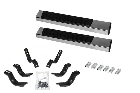 Go Rhino 6862441552PS 6" OE Xtreme II SideSteps With Mounting Bracket Kit Polished Stainless Steel