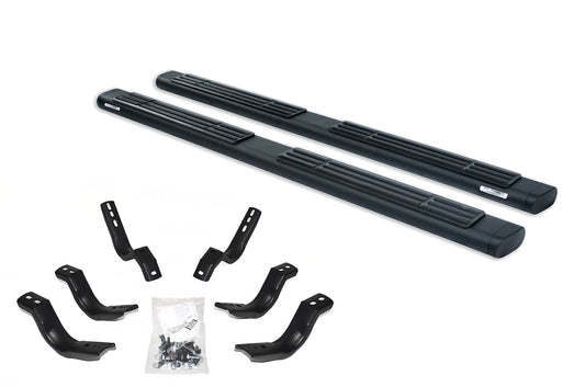 Go Rhino 685415552T 5" OE Xtreme Low Profile SideSteps With Mounting Bracket Kit Textured Black