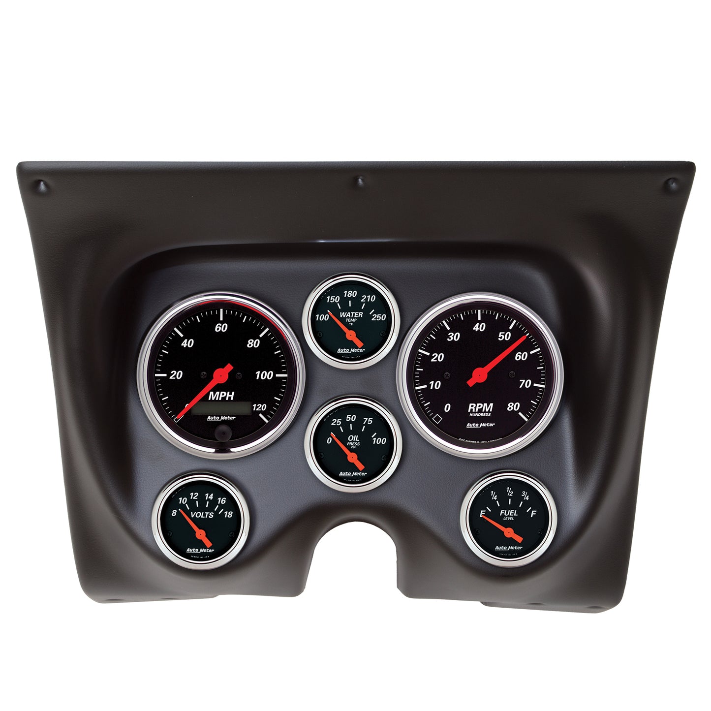 AutoMeter 6 GAUGE DIRECT-FIT DASH KIT CAMARO/FIREBIRD 67-68 DESIGNER BLACK 7020-DB
