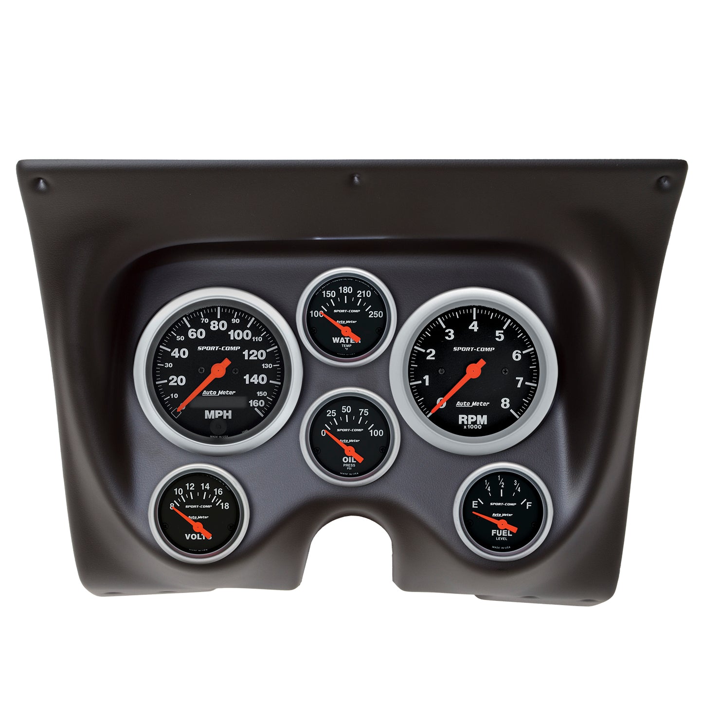 AutoMeter 6 GAUGE DIRECT-FIT DASH KIT CAMARO/FIREBIRD 67-68 SPORT-COMP 7020-SC