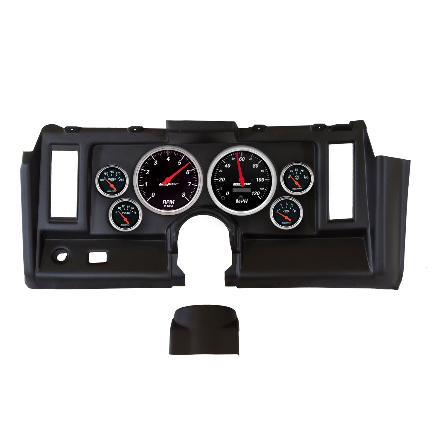 AutoMeter 6 GAUGE DIRECT-FIT DASH KIT CAMARO 69 DESIGNER BLACK 7021-DB