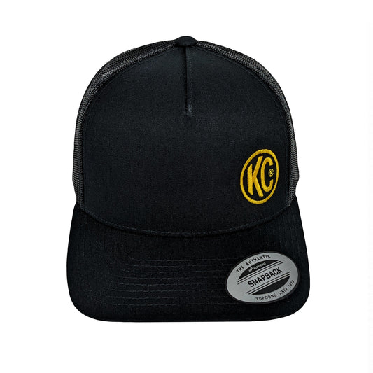 KC HiLiTES KC Curved Bill Trucker Hat - Black - One Size 70213