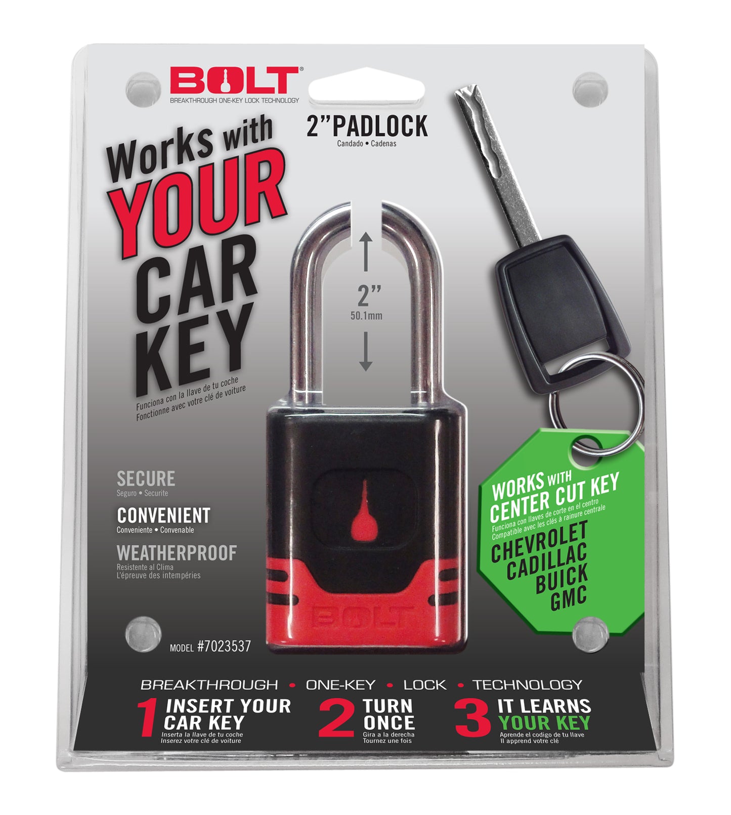 BOLT Padlock GM Center Cut 7023537