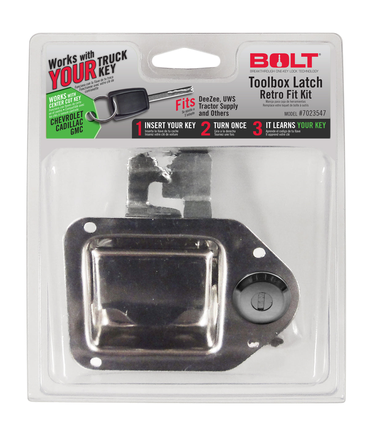 BOLT Toolbox Latch GM Center Cut 7023547