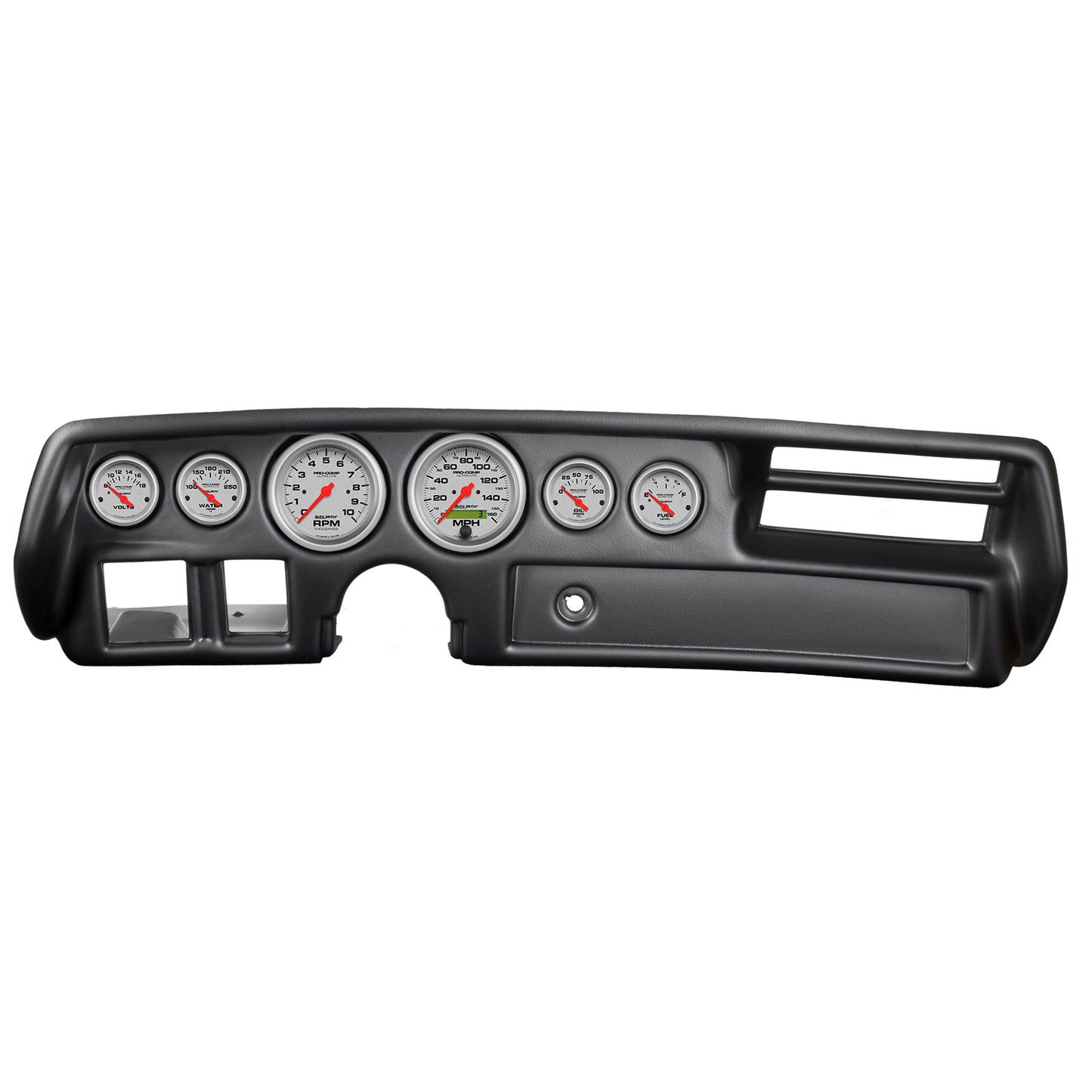 AutoMeter 6 GAUGE DIRECT-FIT DASH KIT CHEVELLE / EL CAMINO / MALIBU 70-72 ULTRA-LITE 7026-UL