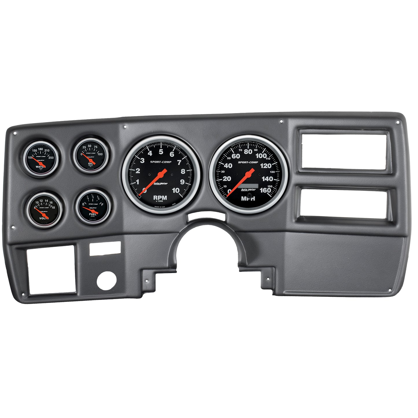 AutoMeter 6 GAUGE DIRECT-FIT DASH KIT CHEVY TRUCK / SUBURBAN 73-83 SPORT-COMP 7027-SC