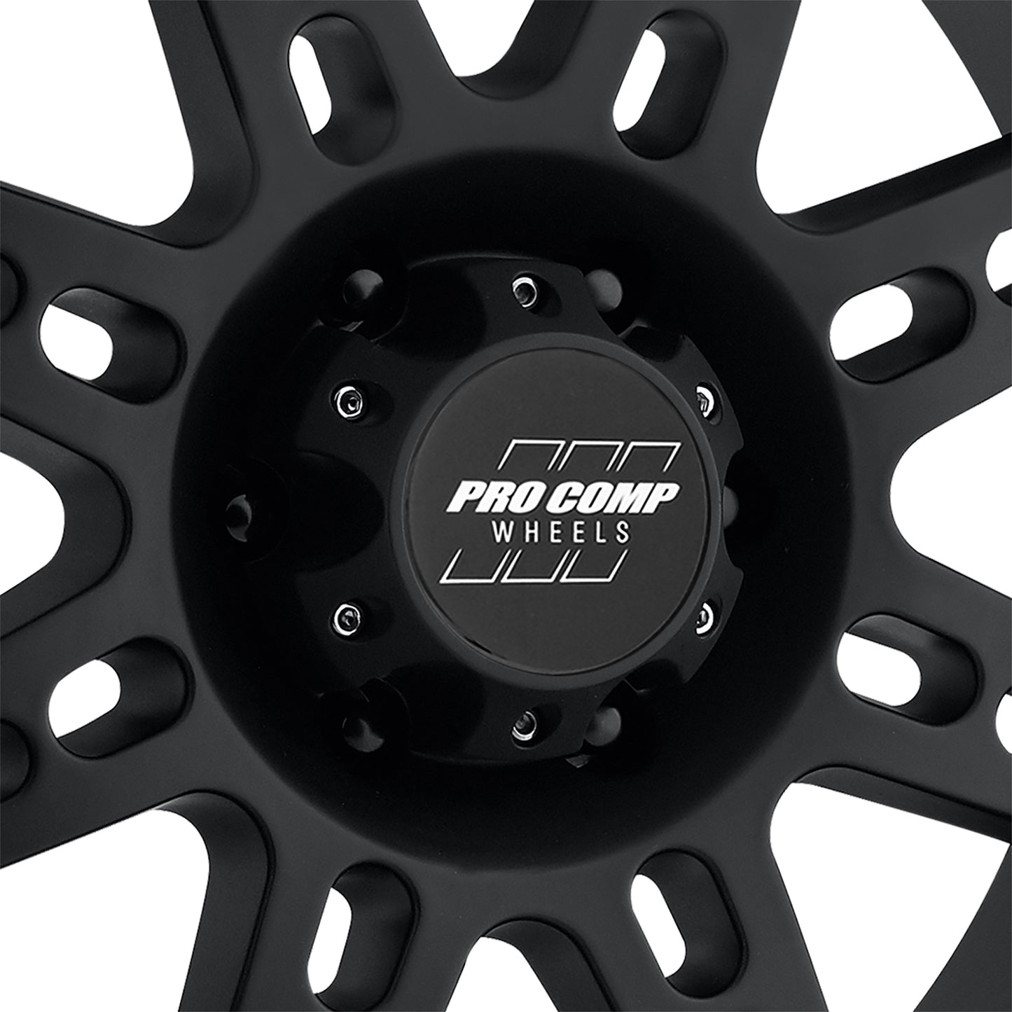 Pro Comp Wheels Stryker Matte Black 17x9 6x135 4.75BS Offset -6mm Cap P/N 703165500 7031-7936