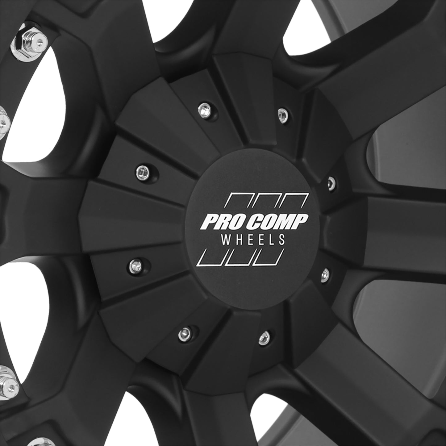 Pro Comp Wheels Grind Matte Black 20x9 6x135 5BS Offset 0mm Cap P/N 703365500 7033-2939