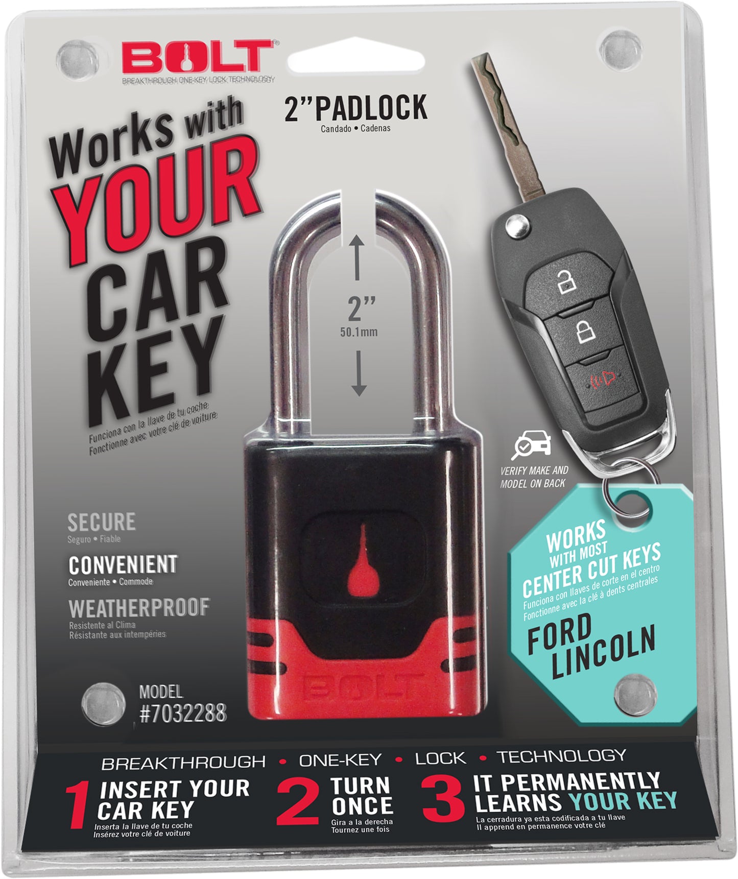 BOLT Padlock Ford Center Cut 7040469
