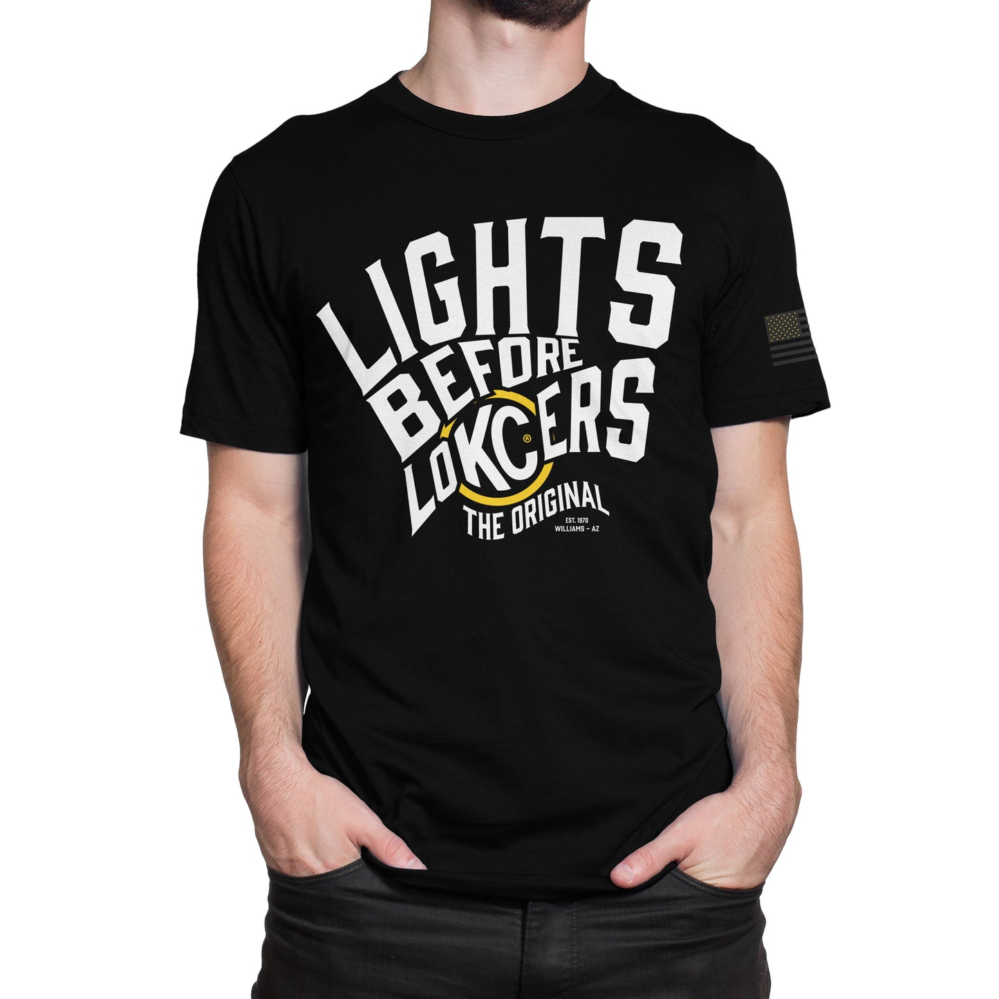 KC HiLiTES KC Lights Lockers Tee Shirt - Black - Small 70600