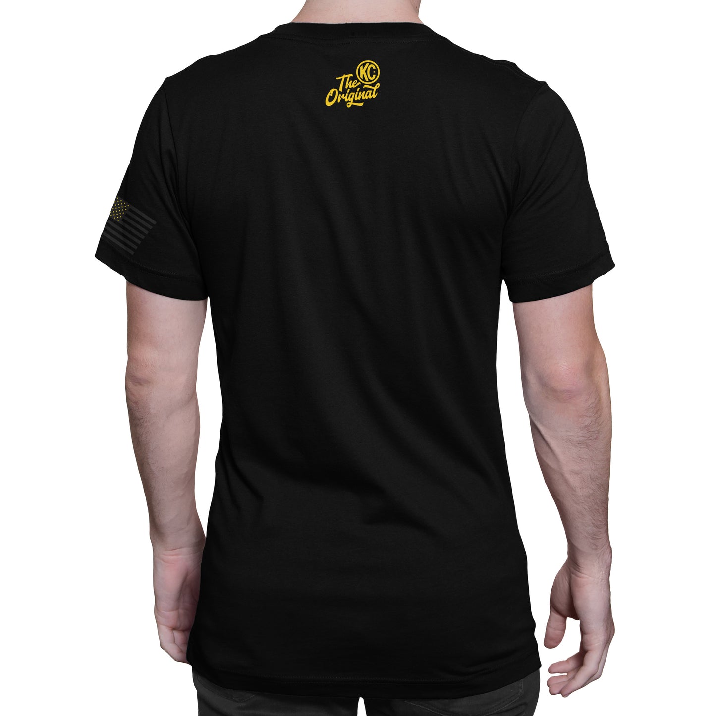KC HiLiTES KC Classic Yellow Logo Tee Shirt - Black - Small 70612