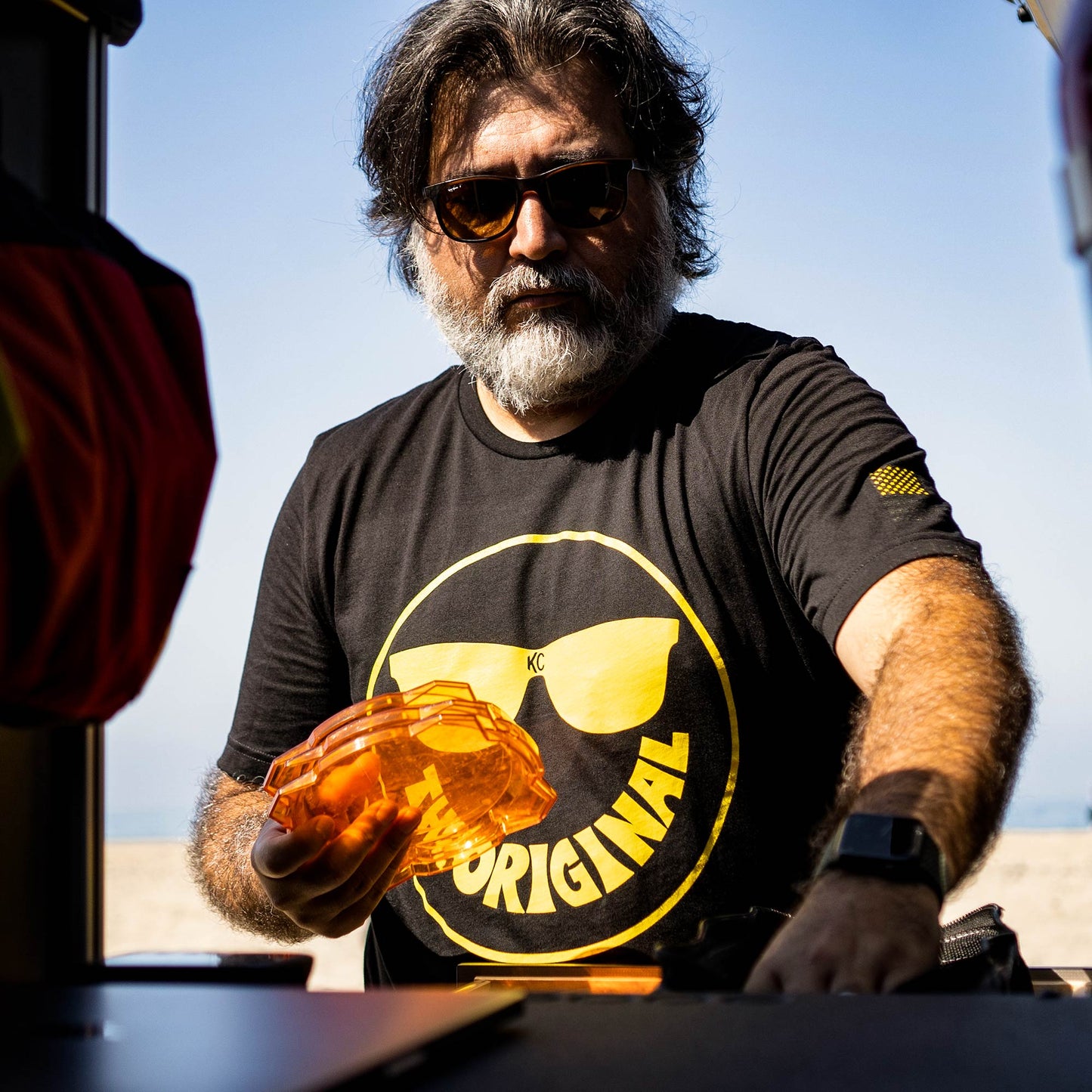 KC HiLiTES KC Smiley Tee Shirt - Black - X-Large 70627