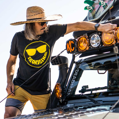 KC HiLiTES KC Smiley Tee Shirt - Black - 2X-Large 70628