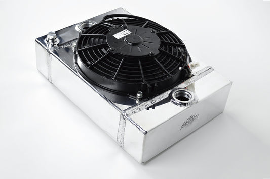 CSF Cooling Racing The KING Cooler - Ultimate Drag Race Radiator W/ SPAL Fan & Mounting Kit 7065