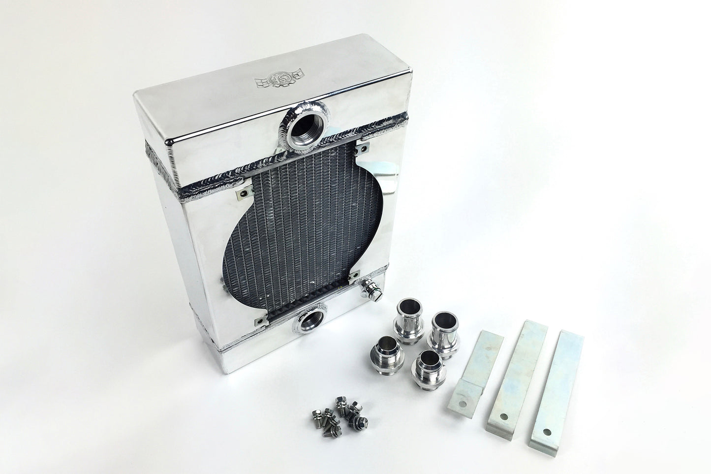 CSF Cooling Racing The KING Cooler - Ultimate Drag Race Radiator W/ SPAL Fan & Mounting Kit 7065