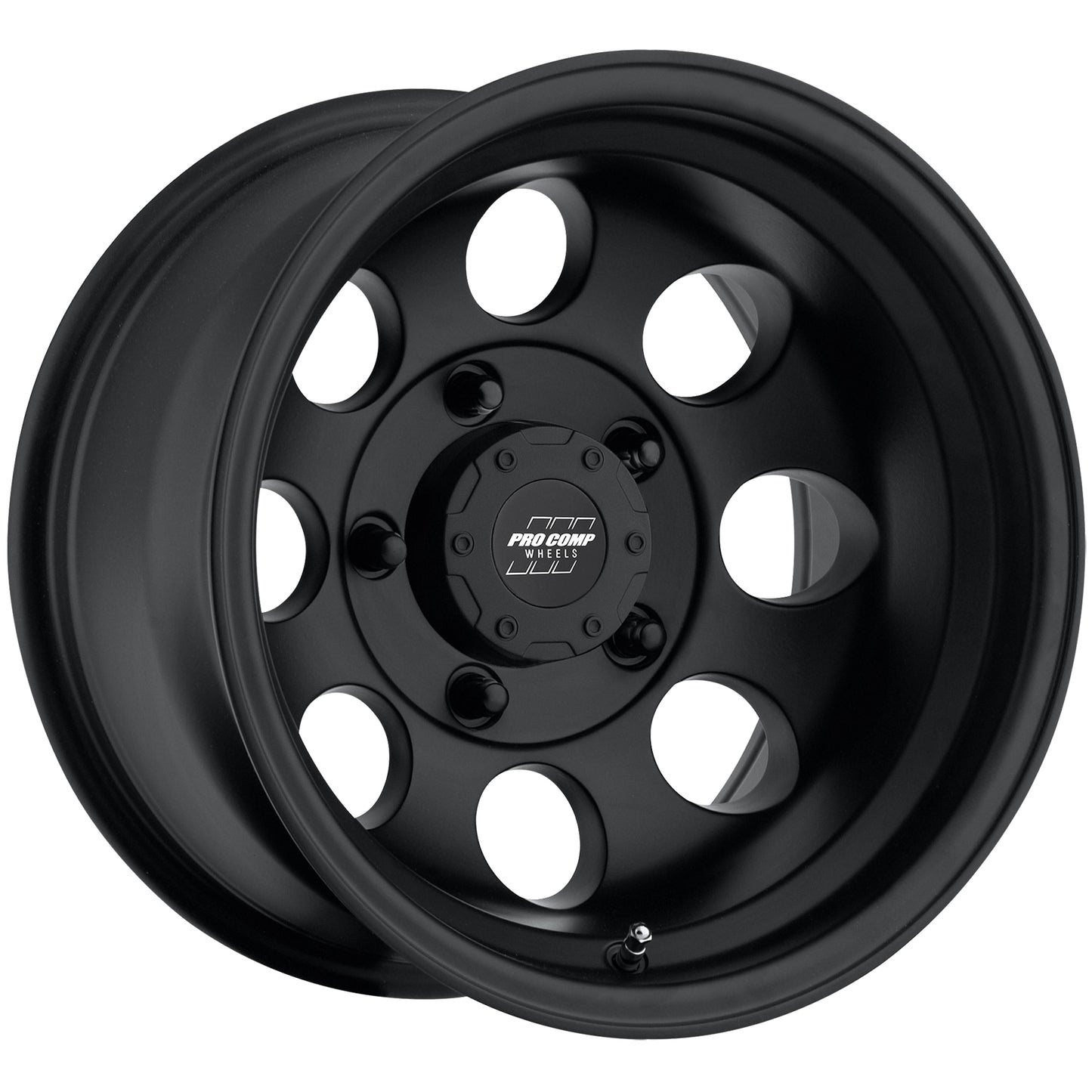 Pro Comp Wheels Vintage Matte Black 15x8 5x4.5 3.75BS Offset -19mm Cap P/N 8327041 7069-5865