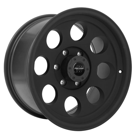 Pro Comp Wheels Series 69 Matte Black 17x9 6x5.5 4.75BS Offset -6mm Cap P/N 8425041 7069-7983