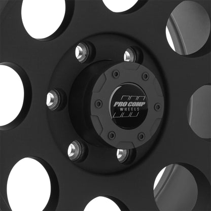 Pro Comp Wheels Series 69 Matte Black 17x9 6x5.5 4.75BS Offset -6mm Cap P/N 8425041 7069-7983