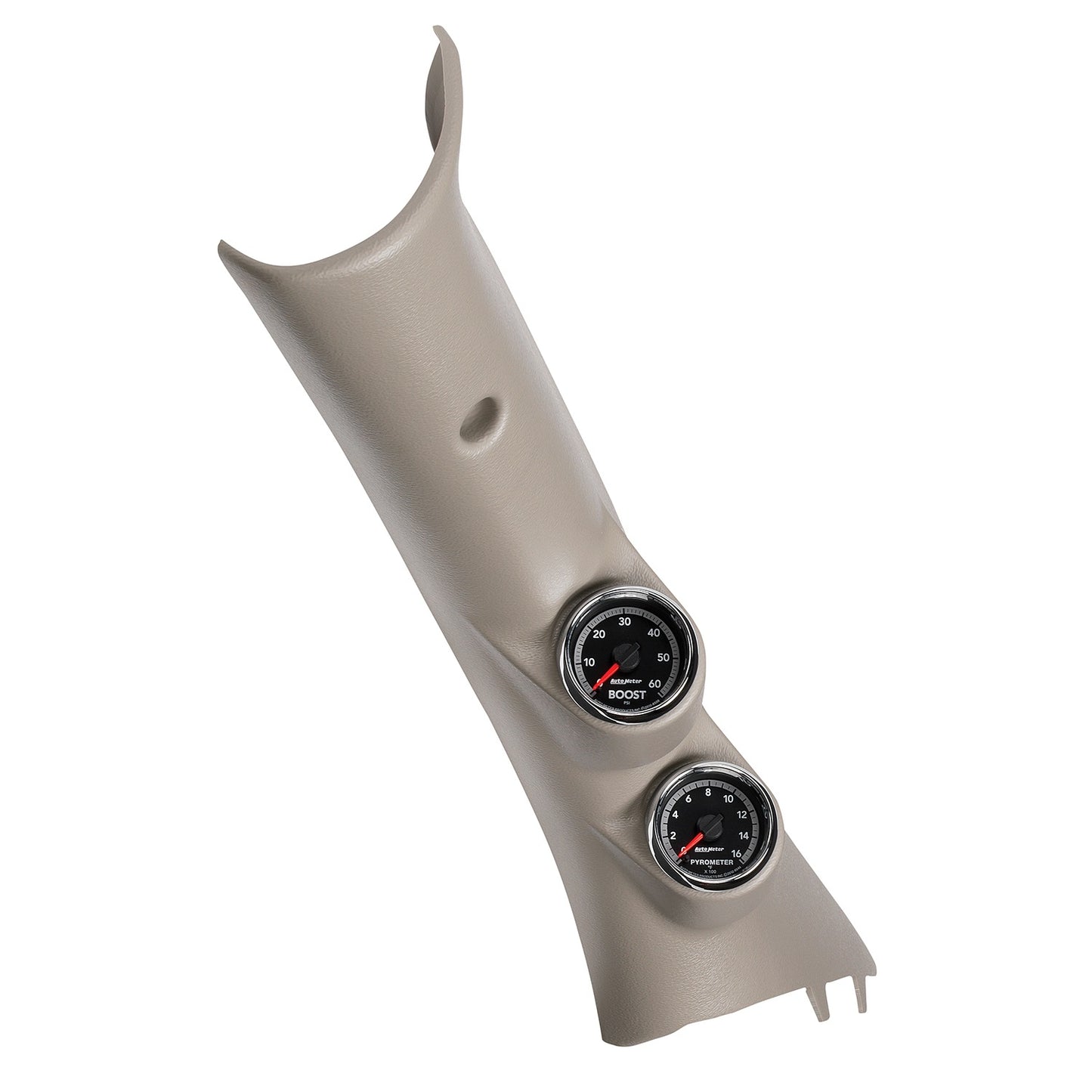 AutoMeter PILLAR KIT 0-60 PSI/0-1600 Fahrenheit 10-19 DODGE RAM GEN 4 DODGE FACTORY MATCH 7082