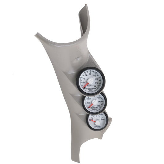 AutoMeter PILLAR KIT 100-250 Fahrenheit/0-60 PSI/0-1600 Fahrenheit 03-09 DODGE RAM GEN 3 DODGE FACTORY MATCH 7099