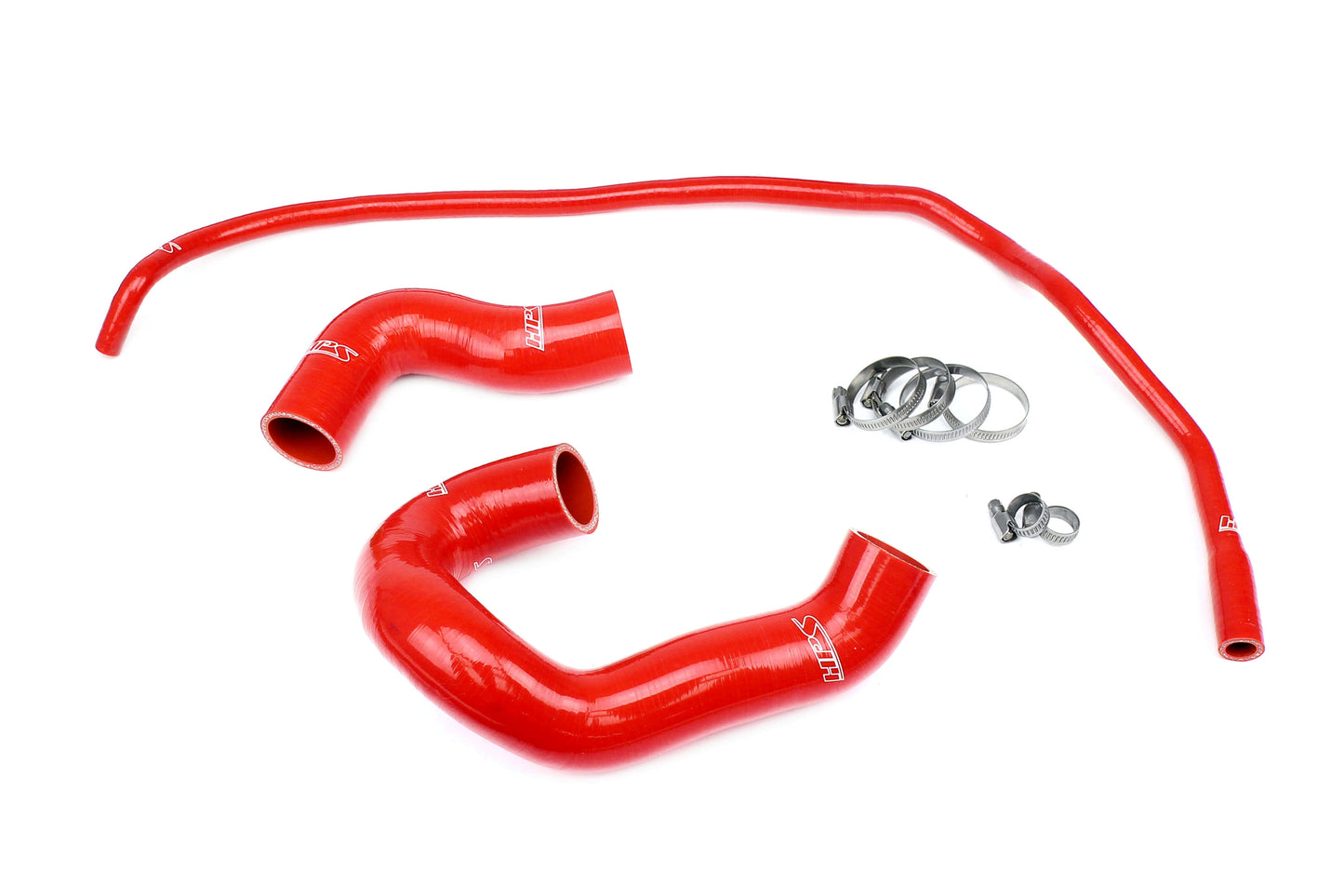 HPS Performance 3-ply Reinforced Silicone Replaces Rubber Radiator And Coolant Tank Hoses 57-2160-RED