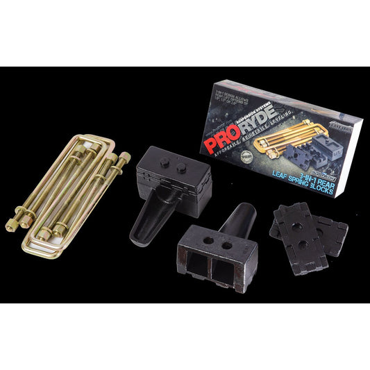 ProRYDE Suspension Systems 52-3000F Ford F150 4WD 3-in-1 Block Kit w/U-bolts-Tapered