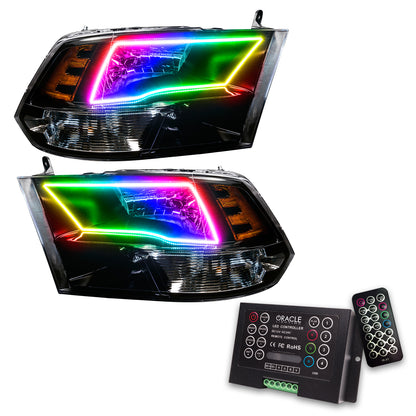 Oracle Lighting 7121-333 - 2009-2017 Ram 1500 TRX/SLT Quad SMD HL - Black