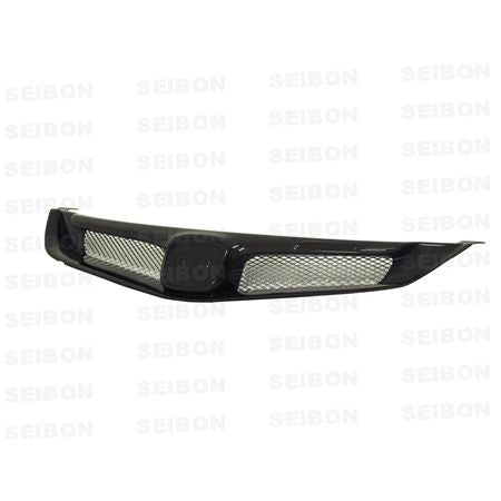 Seibon Carbon FG0608HDCV4J-MG MG-style carbon fiber front grille for 2006-2010 Honda Civic 4DR JDM