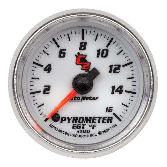 AutoMeter 2-1/16 in. PYROMETER 0-1600 Fahrenheit C2 7144